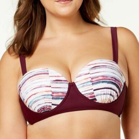 Raisins Swim Nwt Raisins Curve Swimsuit Bikini Bra Top Plus Size